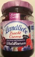 Jumlah gula yang masuk Marmelade, Fruchtcreme, Landliebe, Waldbeeren