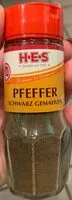 Количество сахара в Pfeffer schwarz gemahlen