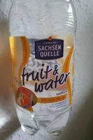 Zuckermenge drin fruit & water Pfirsich Mango