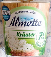Quantité de sucre dans Frischkäsezubereitung Kräuter 7% Fett
