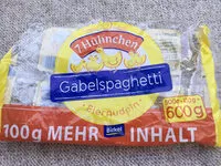 Zuckermenge drin Gabelspaghetti