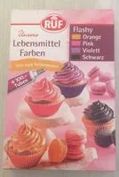 Sokerin määrä sisällä Lebensmittelfarben