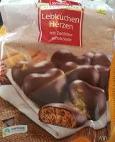 Cantidad de azúcar en Weiss Lebkuchen-herzen Zartbitter
