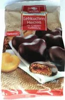 Cantidad de azúcar en Lebkuchenherzen mit Aprikosenfüllung