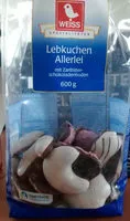 Cantidad de azúcar en Weiss Lebkuchen-allerlei
