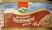 Suhkru kogus sees Mettwurst