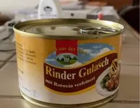 Suhkru kogus sees Rinder Gulasch