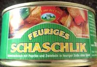 Suhkru kogus sees Feuriges Schaschlik