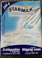 चीनी और पोषक तत्व Starmilk