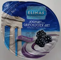 चीनी की मात्रा Elinas Joghurt Nach Griechischer Art, Brombeere