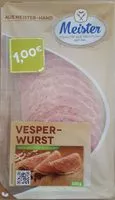 Zucker und Nährstoffe drin Meister feines fleisch feine wurst gmbh