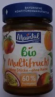 Количество сахара в Bio Multifrucht ohne Stücke - ohne Kerne