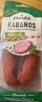 Zuckermenge drin Kabanos