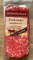 Suhkru kogus sees Frühstücksmettwurst vom Rind