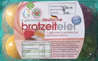 Zuckermenge drin 6 gekochte deutsche brotzeiteier