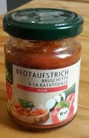 Zuckermenge drin Brotaufstrich Bruschetta à la ratatouille