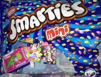 Azúcar y nutrientes en Smarties mini