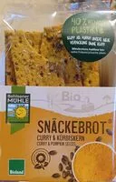 Zuckermenge drin Snäckebrot, Curry & Kürbiskern