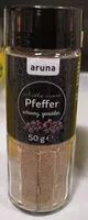 Amount of sugar in Pfeffer, schwarz, gemahlen