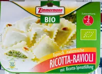 Zuckermenge drin Ricotta-Ravioli