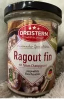 Amount of sugar in Ragout fin