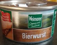 Zuckermenge drin Bierwurst