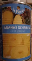 Suhkru kogus sees Ananasscheiben / Ananas en tranches