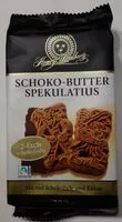 Sokerin määrä sisällä Schoko-Butter Spekulatius
