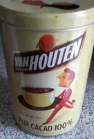Sokerin määrä sisällä Cacao Van Houten