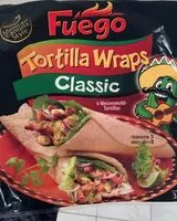 Cantidad de azúcar en Fuego Tortilla wraps