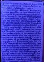 Zuckermenge drin Wafel becher