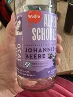 Zuckermenge drin Alpen Schorle