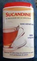 Sucre et nutriments contenus dans Sucandine