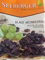 Amount of sugar in Blaue Weinbeeren