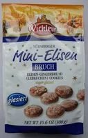入っている砂糖の量 Nürnberger Mini-Elisen Bruch glasiert