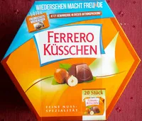 Sokerin määrä sisällä Ferrero Küsschen