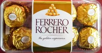 Sokerin määrä sisällä Ferrero Rocher