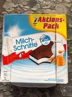 Zucker und Nährstoffe drin Milchschnitte