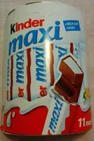 入っている砂糖の量 Kinder Maxi