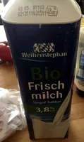 Amount of sugar in Milch 3,8%