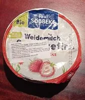 Suhkru kogus sees Weidemilch Sahnekefir auf erdbeere