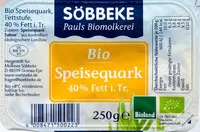 Quantité de sucre dans Bio Speisequark 40% Fett i. Tr.