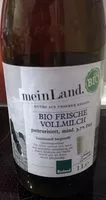 Zuckermenge drin Bio frische Milch Bioland