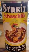 Zuckermenge drin Schaschlik