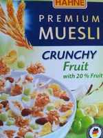 İçindeki şeker miktarı Hahne Crunchy Fruit Muesli