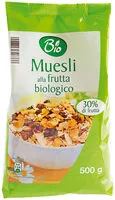 Suhkru kogus sees Muesli alla frutta