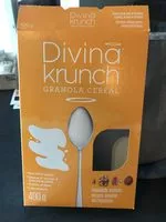 Sucre et nutriments contenus dans Divina krunch