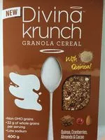 Sucre et nutriments contenus dans Divina crunch