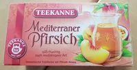 Suhkru kogus sees Tee Mediterraner Pfirsich