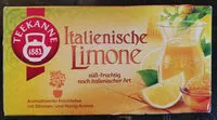 Suhkru kogus sees Tee Italienische Limone